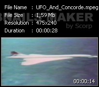 НЛО, заснятый на испытаниях Конкорда, preview для видеоролика