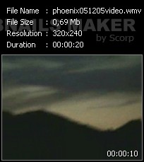 НЛО в Фениксе, 5.12.2005, preview для видеоролика